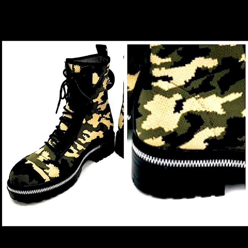 Bundle 3/$40Camo Lace up Stretchy Combat Boots. Comfort by: Alexis Bendel.